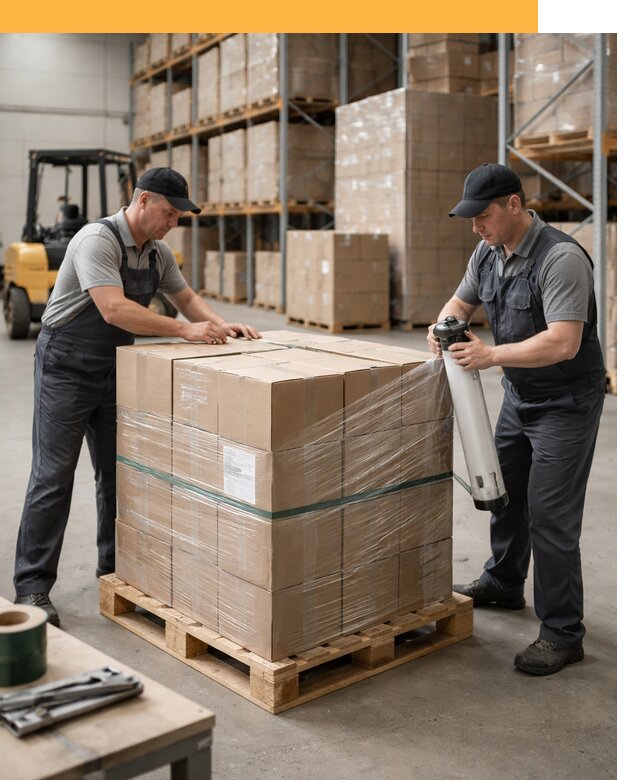 Упаковка и паллетирование грузов от 3537 руб: защита и крепление