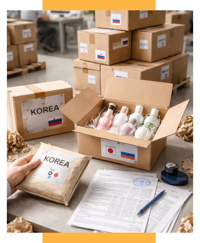 Доставка косметики из Кореи от 8589 р. под ключ | СетСервис-Ссв
