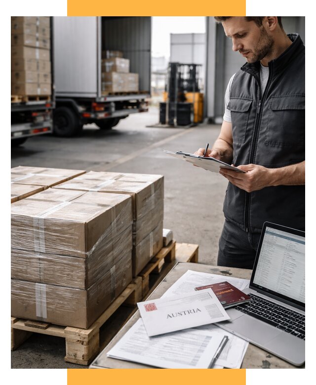 Доставка в Австрию от 65683 р. Логистика и экспорт СетСервис-Ссв