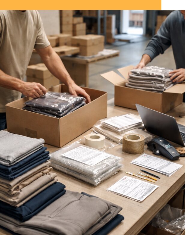 Перевозка одежды по миру от 7579 руб. с таможенным оформлением