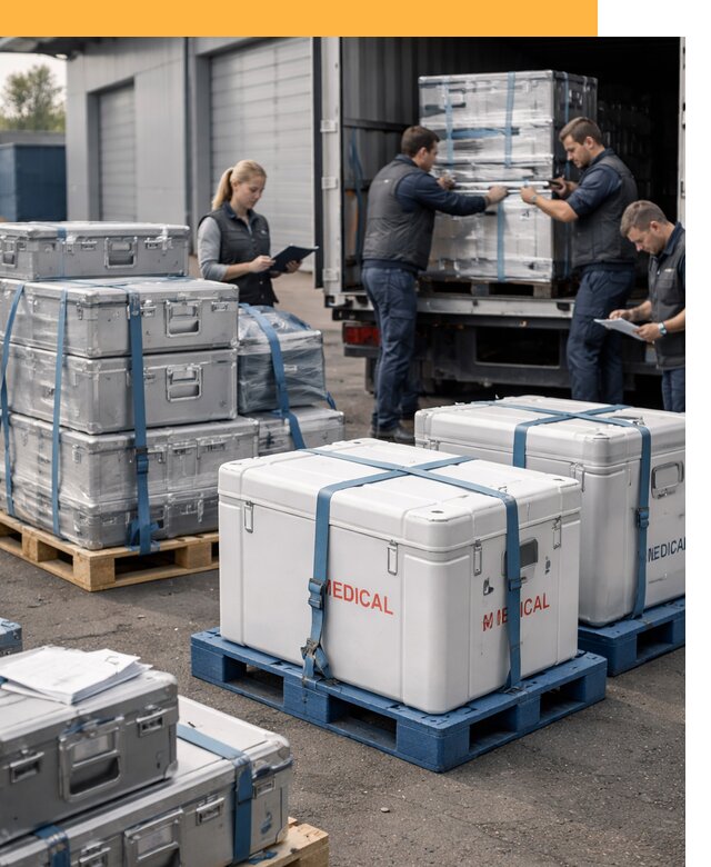 Перевозка медицинского оборудования по всему миру от 15158 руб